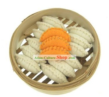 Cute Hand Made Velvet Pendant-Boiled Dumplings
