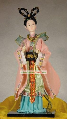 Handmade Peking Silk Figurine Doll - Li Qingzhao (Ancient Poet)