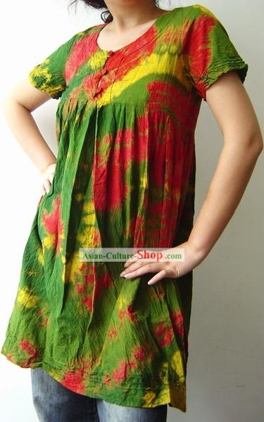 Vestido de la India Impresionante arco iris de la mujer