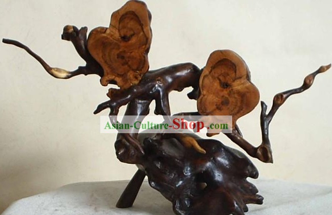 Natural Daqing Lang Wood Classic Collectible-Blossoming Flower of Love