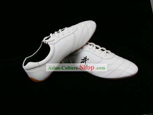 Chinese Professional White Kung Fu (Wu Shu) Shoes