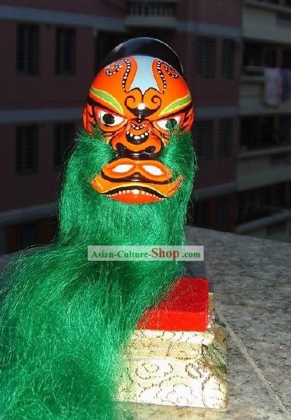 Chinese Classic Original Hand Puppet Head - Green Beard
