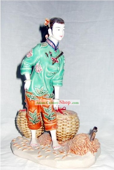 Классическая Китайская Shiwan статуя - урожая