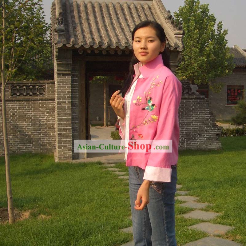 Atemberaubende chinesischen Delicate Cheong-sam Bluse (rosa)