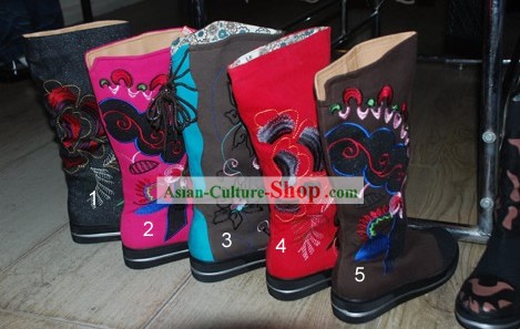 Chinese Traditional Handgefertigte Stiefel für Damen