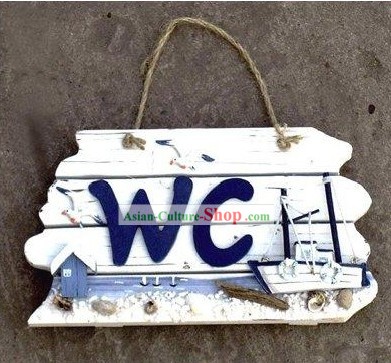 WC Wooden Seaside Scene Board - Christmas and New Year Gift