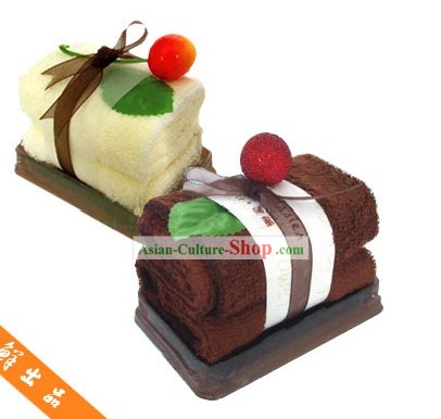 Towel Cake Decoration - Christmas and New Year Gift