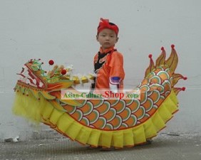 Chinês tradicional Handmade Trajes Dragão para crianças