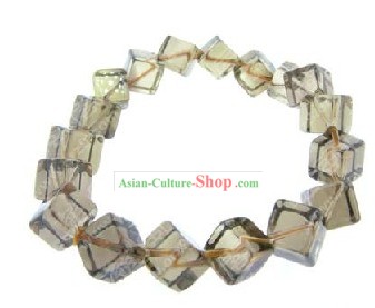 Kai Guang Feng Shui cinese tè color Bracciale Crystal (sana e felice)