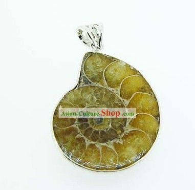Kai Guang Feng Shui Chinese Colorful Stripes Trumpet Shell Pendant (armonia)