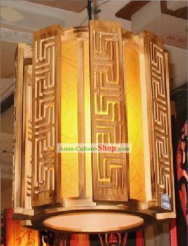 中国アンティークスタイルの木製天井の宮殿ランタン