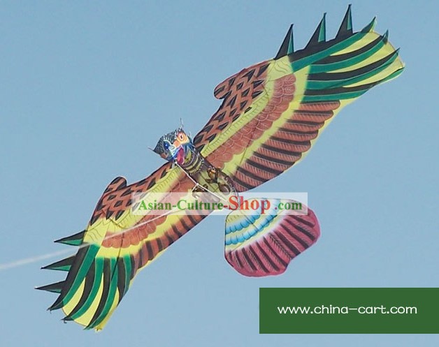 Chinese Traditional Weifang Hand Painted and Made Kite - Eage Owl