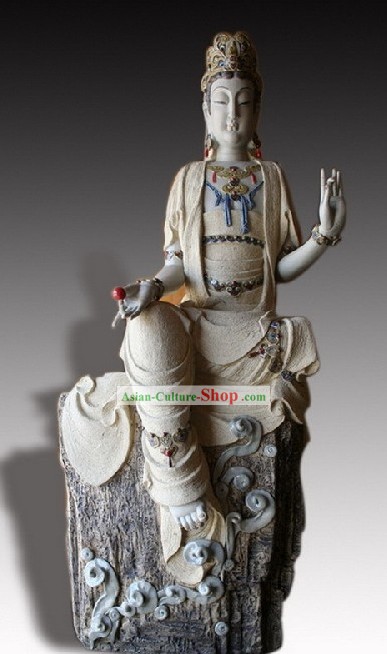 Классический китайский Shiwan Керамика статуя искусства Альбертина - Благословение