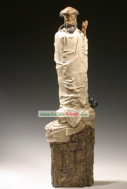 Классический китайский Shiwan Керамика статуя искусства Альбертина - Смотря сердца