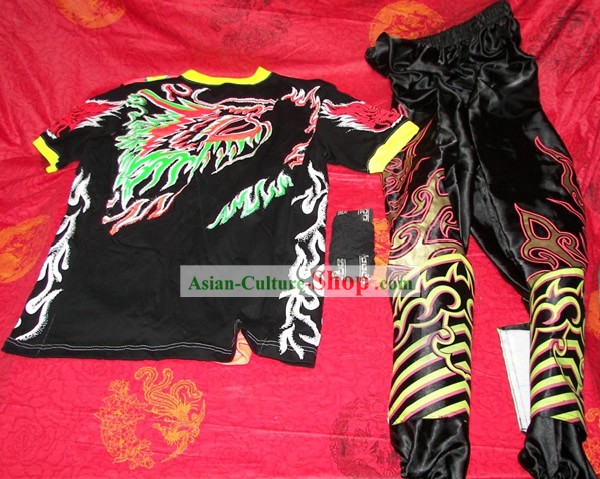 Профессиональные Световой Dragon Dance костюмы, брюки, ноги Покрытия для Dancer (черный)