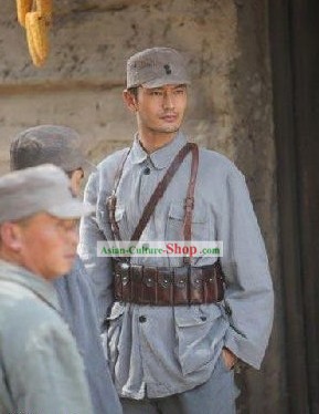 China Eighth Route Army Costumes and Hat Complete Set