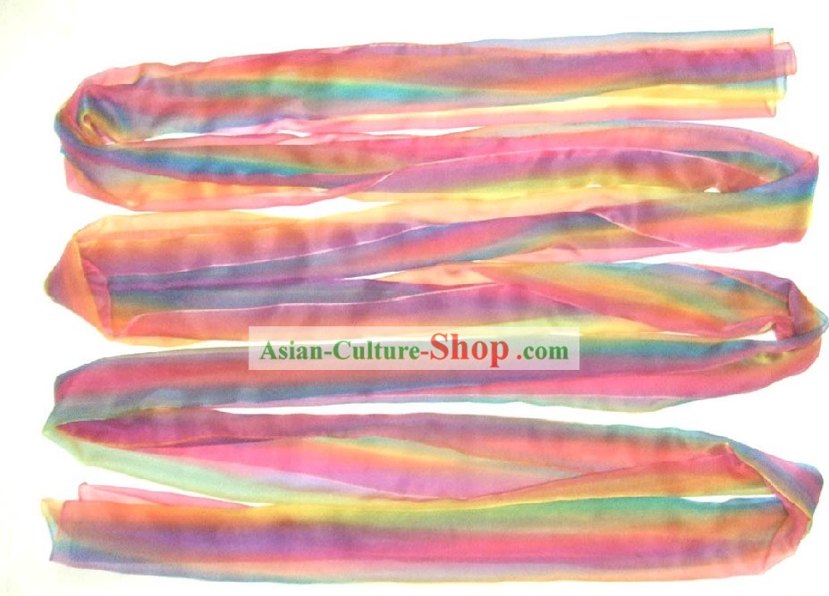 Arcobaleno colorato Silk Ribbon Danza