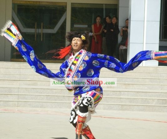 Traditional Tibetan Costumes with Long Sleeve