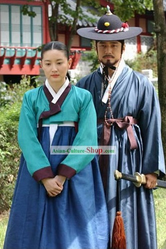 Ancient Korean Palace Costumes for Men and Women
