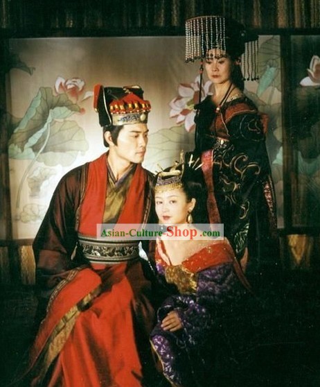 Chinese Ancient Palace Costumes and Hat for Men