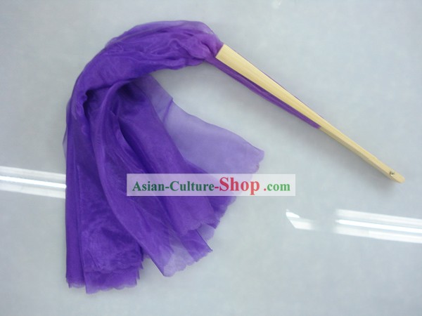 Китайский традиционный танец с веером Фиолетовый Шелковый