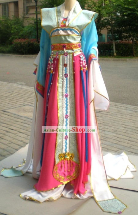 Chinese Ancient Fans Dance Costume