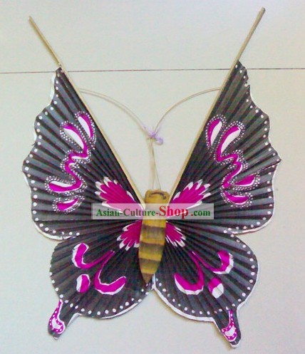 Chinese Handmade Craft Fan farfalla