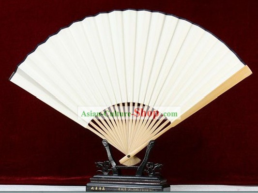 Chinese Handmade Plain White Fan