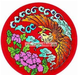 Chino tradicional hecha a mano Red Umbrella Phoenix