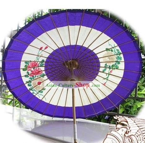 Large Hand Made Japanese Peony Paper Umbrella
