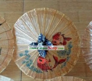 Silk Hand Made Fish Dance Umbrella