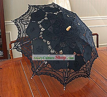 Hand Made Black Lace Umbrella