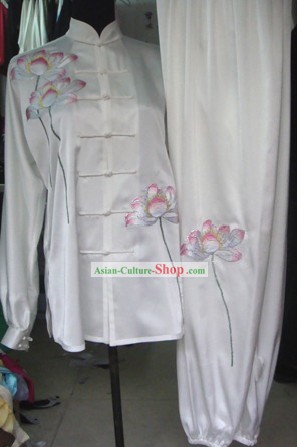 Professional Lotus Embroidery Kung Fu Tai Chi Uniform