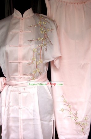 Supreme Bestickte Plum Blossom Tai Chi Bekleidung Set