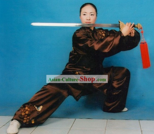 女性のための中国の伝統ムーラン泉カンフーの練習の制服
