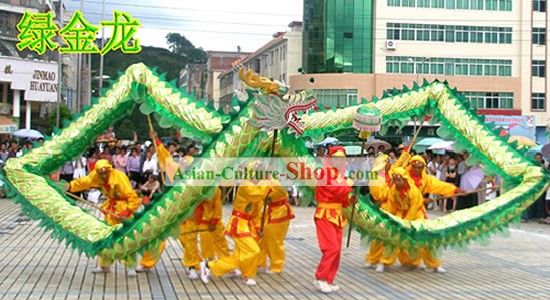 幸せ祭りのお祝いの中国シャイニングドラゴンダンスの衣装コンプリートセット