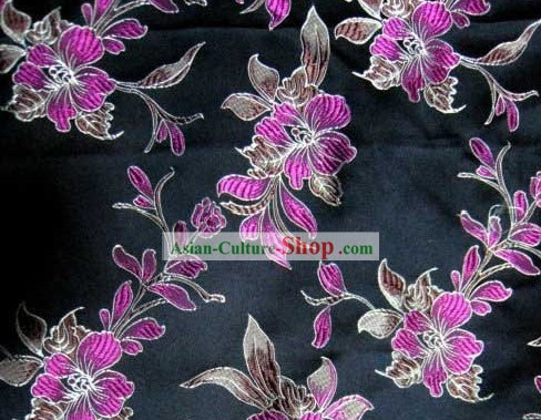Traditionelles Chinesisch Silk Blumenstoff