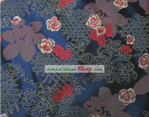 Traditional Flower Silk Fabric