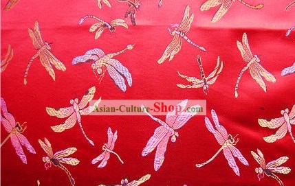 Китайский традиционный Ткань Brocade Dragonfly Pattern