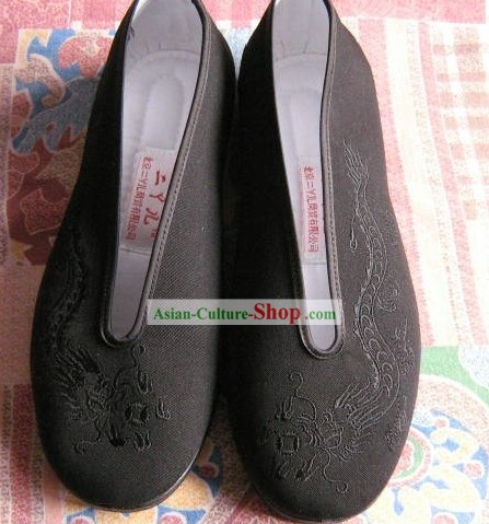 Professionnel Tai Ji Chaussures Tissu/Noir Chaussures de Wushu/Taiji chaussures