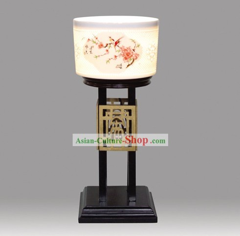Chinese Classic Jingde Town Ceramic Palace Flower and Bird Lantern