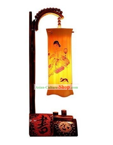 中国の古典竹テーブルランタン