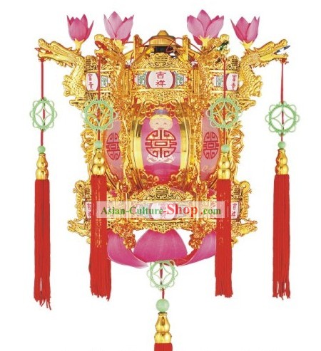 Chinese New Year Golden Lotus Palace Lantern
