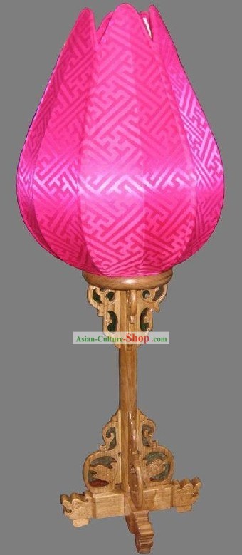 Chinese Traditional Hand Made Wood Desk Lantern