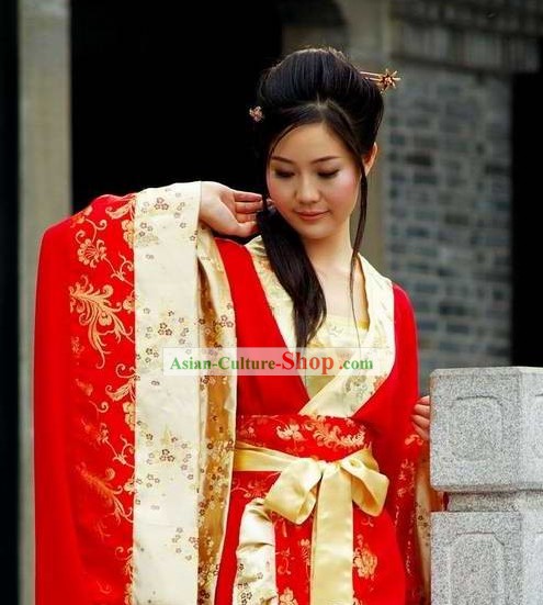 Chinese Traditional Wedding Clothing Complete Set for Bride