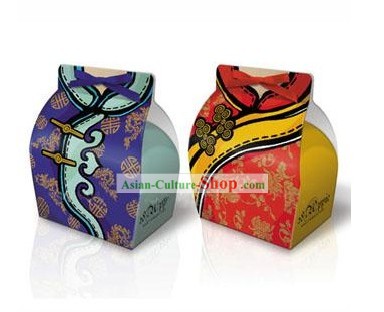 Traditional Chinese Style Hochzeit Süßigkeit Favors Box 30 Stück Set