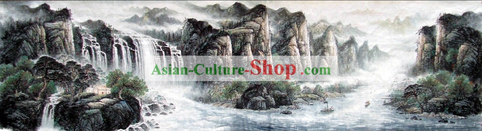 Chinese Famous Nature Paintings - Lushan Waterfall