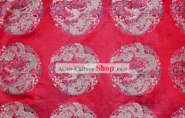 Top Rui Fu Xiang Pure Textile Drachen Silk Fabric