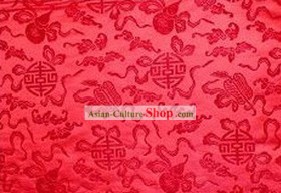 Traditionelle Red Fan Brocade Fabric