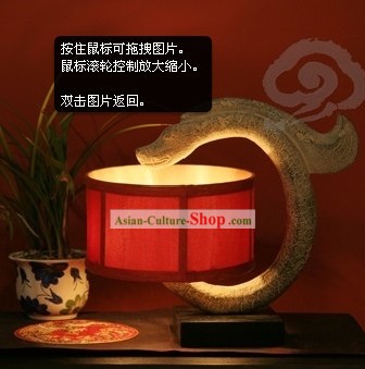 中国の伝統手作りの石龍ランタン